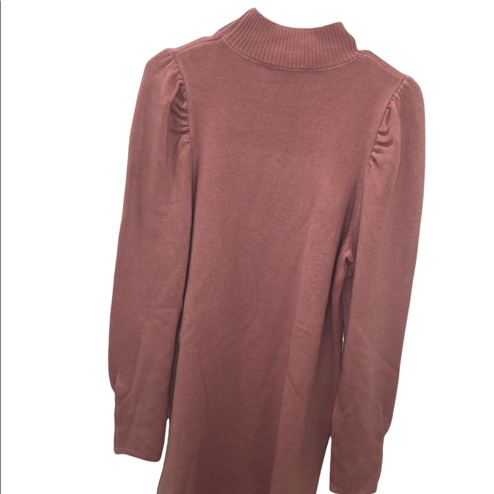 WAYF Puff Sleeve Sweater Dress in Blush NWT - Picture 2 of 11